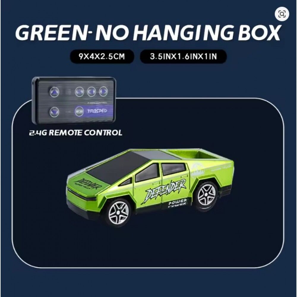 R/c Rechargeable【Type-C Charging】 2-in-1 Miniature CyberrTruck with Trailer & Led Lights