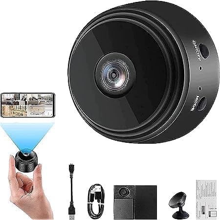 DJI WiFi Spy Camera 360° Security Camera for Home Outdoor High HD Spy Magnet Mini Spy WiFi Magnetic Live Stream Night Vision IP Wireless 4K Audio Video Hidden CCTV Magnet