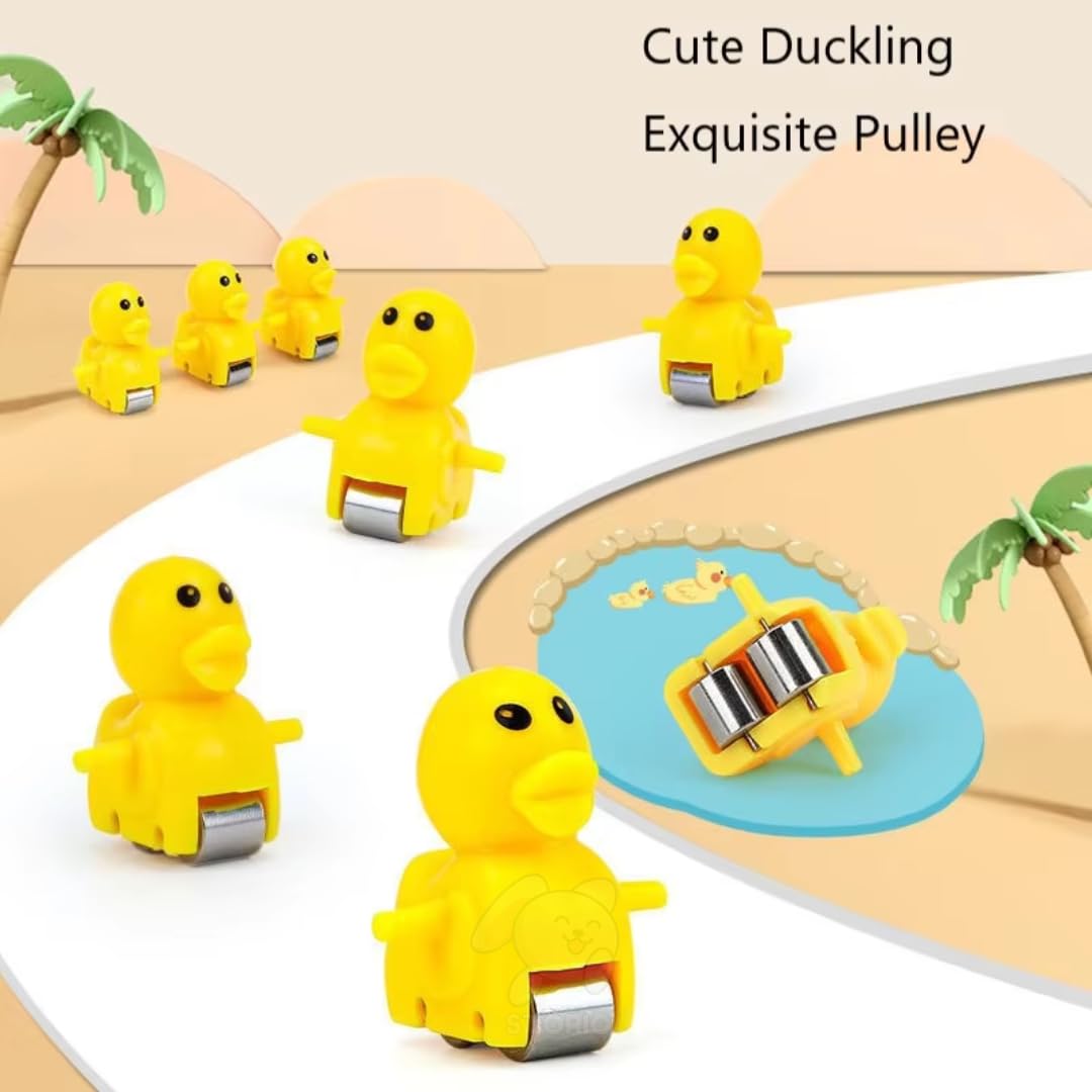 Duck Track Toys for Kids – Stair-Climbing Escalator with Lights & Music, Includes 3 Small Ducks – Interactive Duck Track Slide Toy – Perfect Toddler Gift