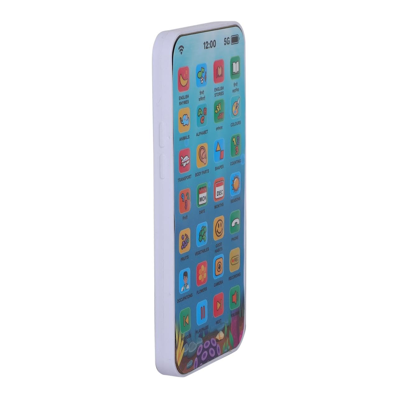 Educational Phone Toy for 2-12 Years Kids Rechargeable 24 Modes Talking Baby Smart Phone Mobile Toy for Boys Girls Christmas Gift Birthday Surprise