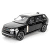 Range Rover Diecast Model Vehicle – Realistic Off-Road Toy Car with Sound, Light, Pullback Function & Openable Doors – Perfect Collectible Gift for Kids Black Edition.