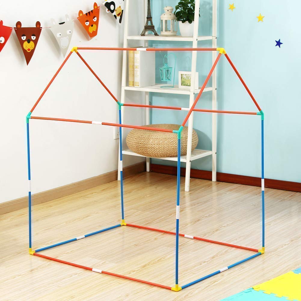 Jumbo Size Extremely Light Weight, Water & fire Proof Princess Theme Theme Tent House for Kid 10 Year Old Girls- Multi Color