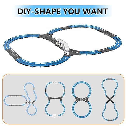 Vande Bharat Bullet Train Toy Set for Kids - Multiple Railway Track Layout, AAA Battery Operated, Fun Gift for Boys & Girls 1+ Years, Made in India (Basic - 43 pcs)