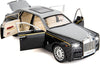 1:24 Scale Rolls Royce Metal Phantom with 6 Openable Doors, Light & Music for Toddler Zinc Alloy Pull Back Vehicles Diecast Model Car