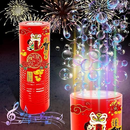 Automatic LED Bubble Machine for Kids with Bubble Liquid Refills, Rechargeable Bubble Blower Toy with Lights & Music,Party, Birthday & Outdoor Fun (Includes 1 Bubble Solution Bottles)