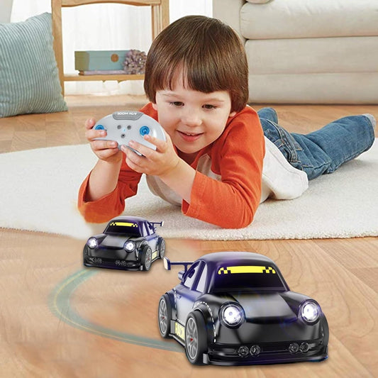 Mini Racing Vehicle with Follow/Escape Mode & Auto Demo RC Drift Car with Light & Sound.