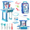 Premium Doctor Set Trolley for Kids with LED Light Instruments, Pretend Play Doctor Set Trolley for Kids Above 3 Years, Doctor Kit for Boys & Girls, BIS Approved. (Blue Trolley)
