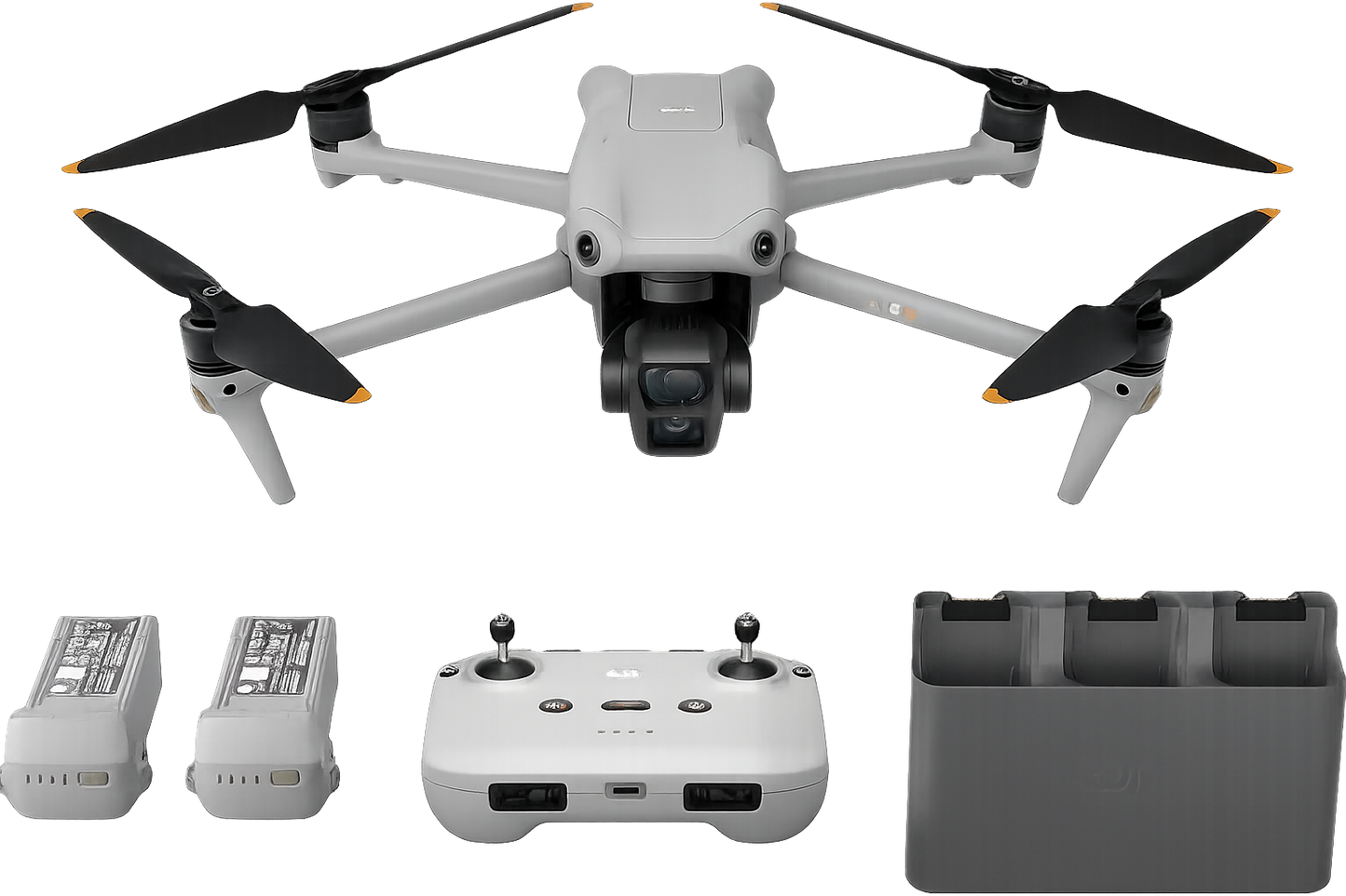 DJI Air 3 Fly More Combo with RC-N2 Remote Controller, Drone with Camera 4K, Dual Primary Cameras, 3 Batteries for Extended Flight Time, 48MP Photo, Camera Drone for Adults, FAA Remote ID Compliant