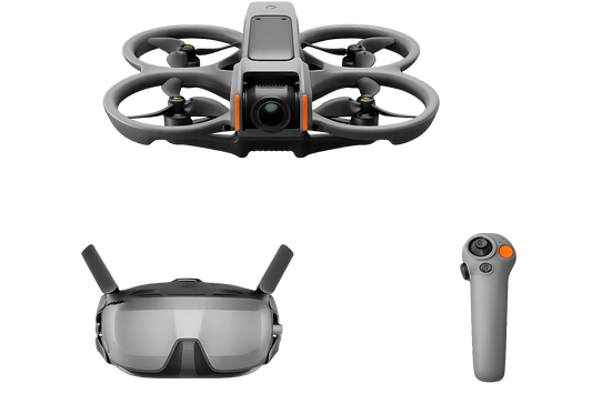 DJI Avata 2 Fly Smart Combo Without Goggles N3 , FPV Drone with Camera 4K, Immersive Experience, One-Push Acrobatics, Built-in Propeller Guard, 155° FOV, Camera Drone with   and RC Motion 3