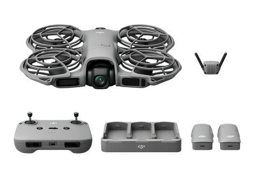 DJI Neo 2 Fly More Combo With  RC-N3 Remote Controller, Stable Transmission With Digital Transceiver, 4K Drone for Beginners, 3 Batteries