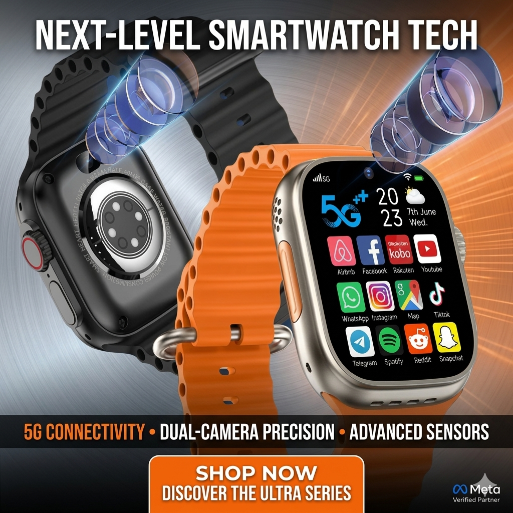 S9 Ultra 3 5G Android Dual Camera Smart Watch 8 GB RAM / 128 GB Memory